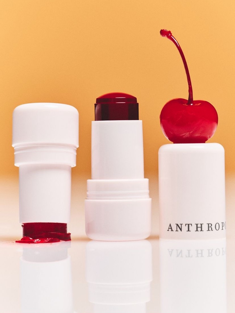 Anthropologie Cherry-Red Cream Lip Tint